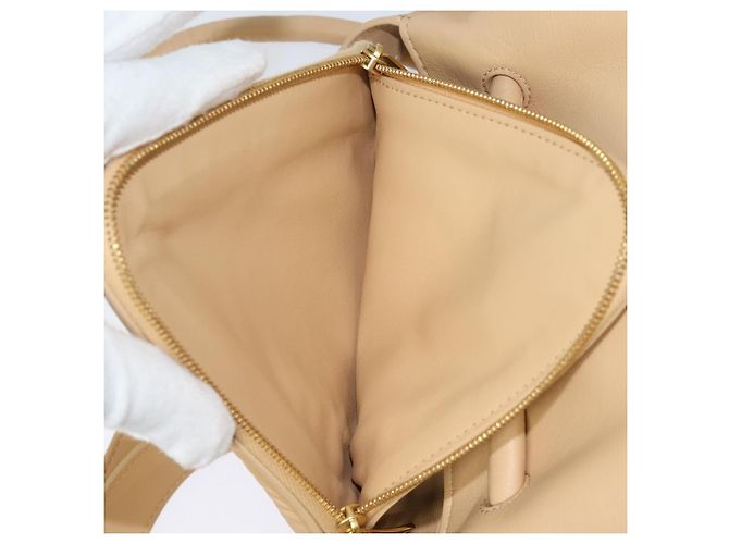 BOTTEGA VENETA Bolso de mano de cuero 2 en 1 Beige Auth hk1443V - vista 23
