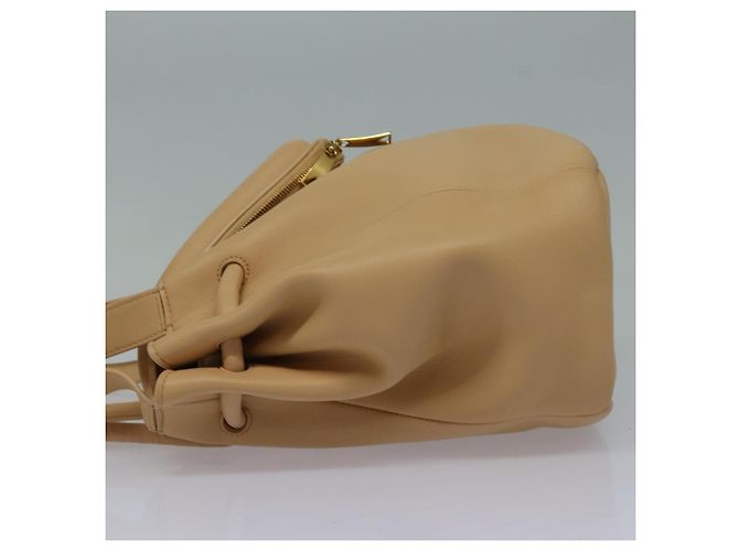 BOTTEGA VENETA Bolso de mano de cuero 2 en 1 Beige Auth hk1443V - vista 3