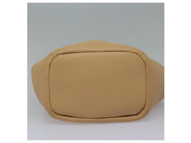 BOTTEGA VENETA Bolso de mano de cuero 2 en 1 Beige Auth hk1443V - vista 5