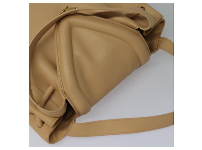 BOTTEGA VENETA Bolso de mano de cuero 2 en 1 Beige Auth hk1443V - vista 6
