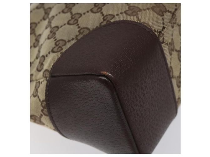 Borsa a Spalla GG Canvas Gucci Beige Argento 110054 Auth ep7544 - vista 13
