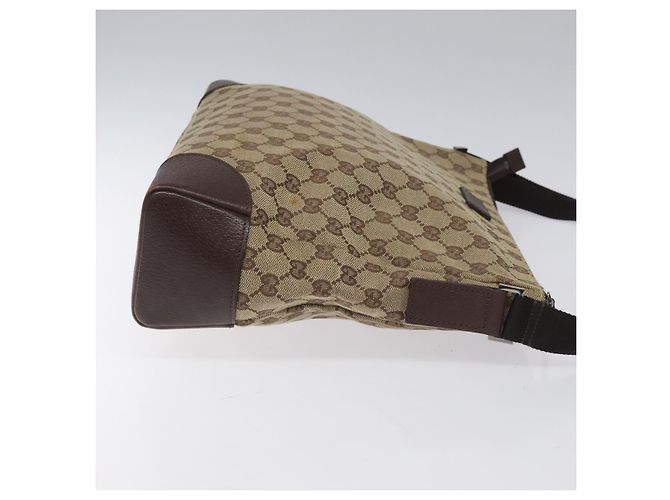 Borsa a Spalla GG Canvas Gucci Beige Argento 110054 Auth ep7544 - vista 4