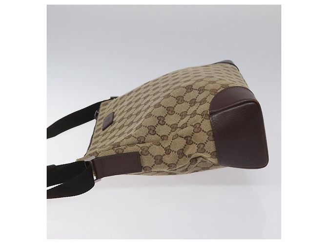 Borsa a Spalla GG Canvas Gucci Beige Argento 110054 Auth ep7544 - vista 5