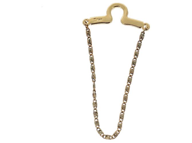 Krawatte Christian Dior Kette Metall Goldton Auth 85891 - Ansicht 2