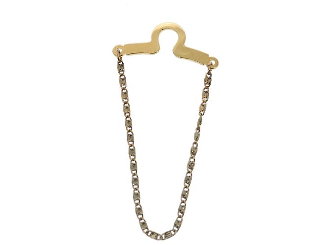 Krawatte Christian Dior Kette Metall Goldton Auth 85891 - Ansicht 3