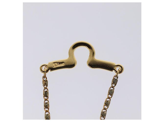 Krawatte Christian Dior Kette Metall Goldton Auth 85891 - Ansicht 4