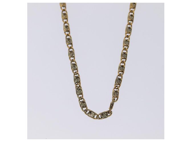 Krawatte Christian Dior Kette Metall Goldton Auth 85891 - Ansicht 7