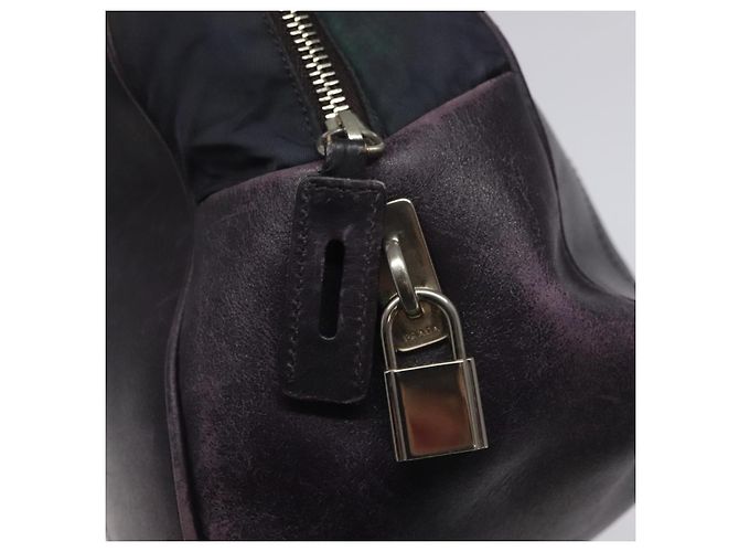 Borsa a Spalla Prada in Nylon Viola Auth nb139V Porpora - vista 18