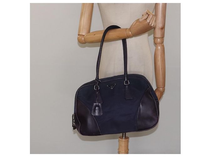 Borsa a Spalla Prada in Nylon Viola Auth nb139V Porpora - vista 23
