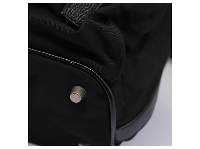 Borsa a Spalla PRADA Nylon Nero Oro Auth BD928V D'oro - vista 15