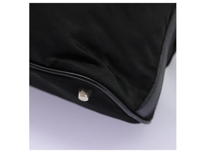 Borsa a Spalla PRADA Nylon Nero Oro Auth BD928V D'oro - vista 17