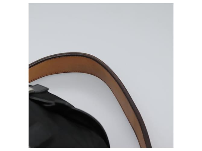 Borsa a Spalla PRADA Nylon Nero Oro Auth BD928V D'oro - vista 8