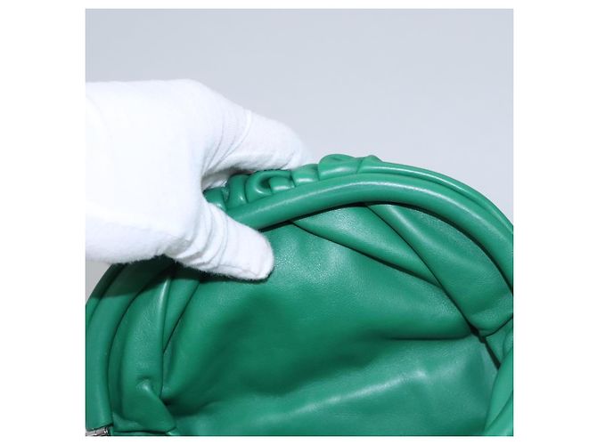 Autre Marque Borsa a Spalla in Pelle Bottega Veneta con Catena Verde Auth EC599V - vista 11