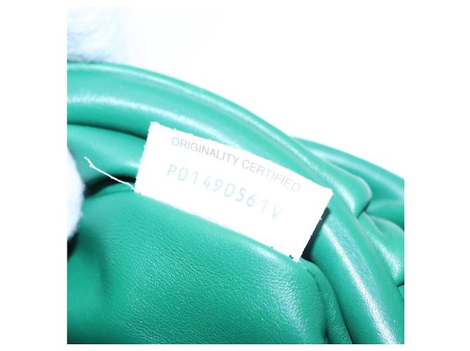 Autre Marque Borsa a Spalla in Pelle Bottega Veneta con Catena Verde Auth EC599V - vista 12
