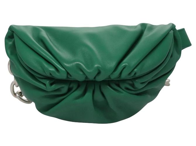 Autre Marque Borsa a Spalla in Pelle Bottega Veneta con Catena Verde Auth EC599V - vista 13