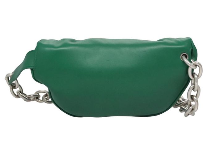 Autre Marque Borsa a Spalla in Pelle Bottega Veneta con Catena Verde Auth EC599V - vista 2