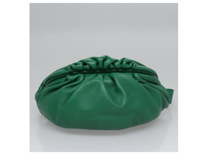 Autre Marque Borsa a Spalla in Pelle Bottega Veneta con Catena Verde Auth EC599V - vista 5