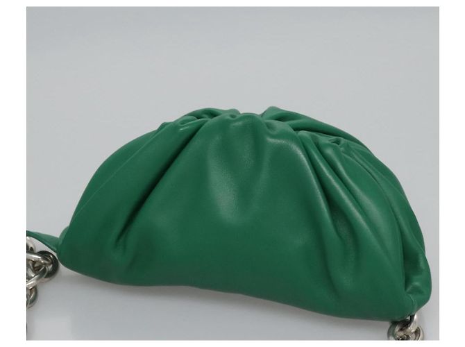 Autre Marque Borsa a Spalla in Pelle Bottega Veneta con Catena Verde Auth EC599V - vista 6
