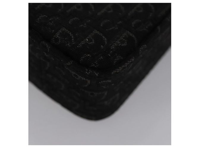 Pochette a spalla in tela Trotter Christian Dior nera Auth EC611V Nero - vista 16