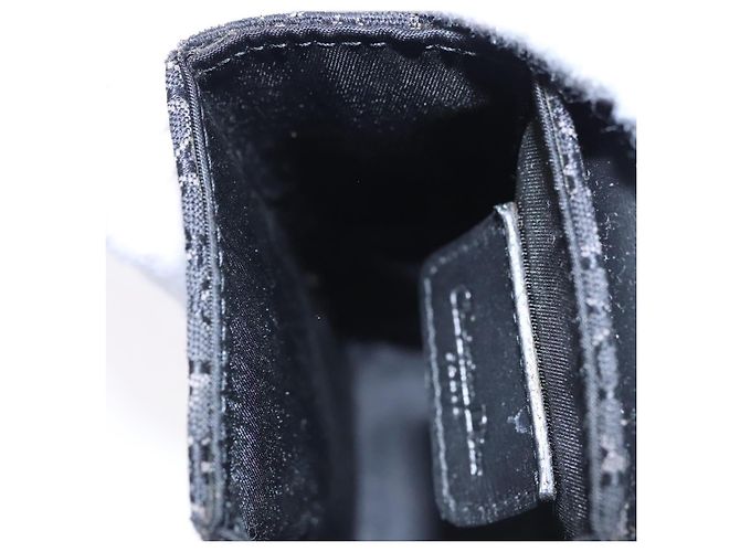 Pochette a spalla in tela Trotter Christian Dior nera Auth EC611V Nero - vista 19