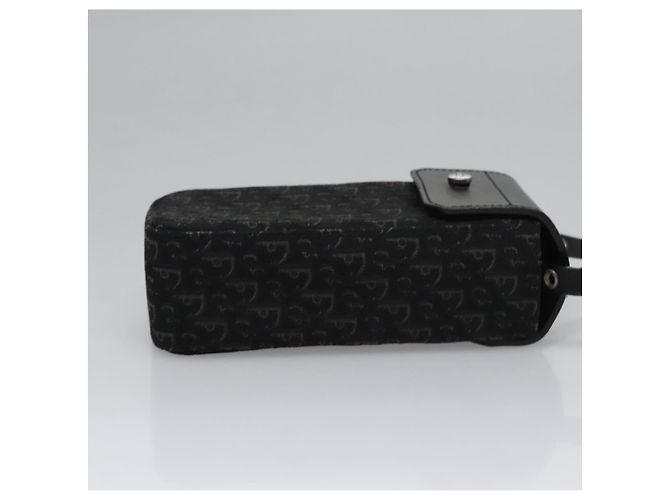 Pochette a spalla in tela Trotter Christian Dior nera Auth EC611V Nero - vista 3