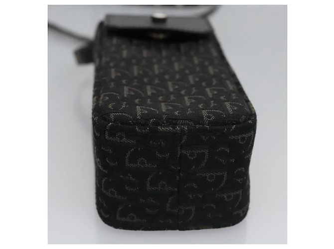 Pochette a spalla in tela Trotter Christian Dior nera Auth EC611V Nero - vista 5