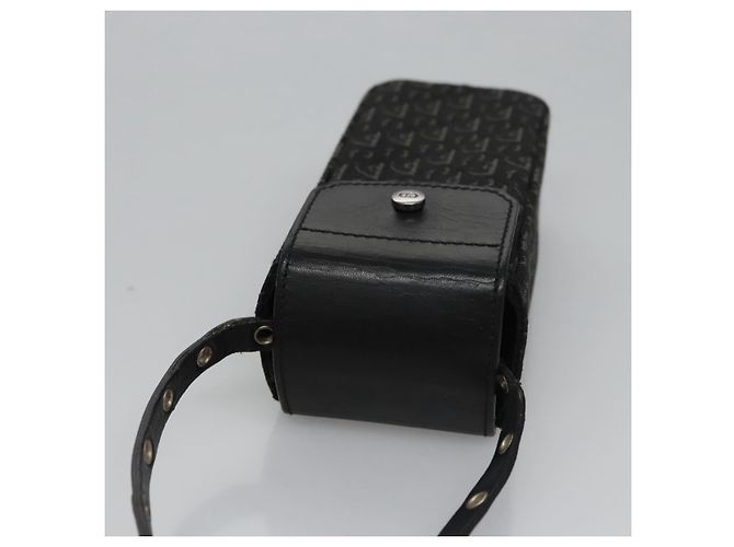 Pochette a spalla in tela Trotter Christian Dior nera Auth EC611V Nero - vista 6