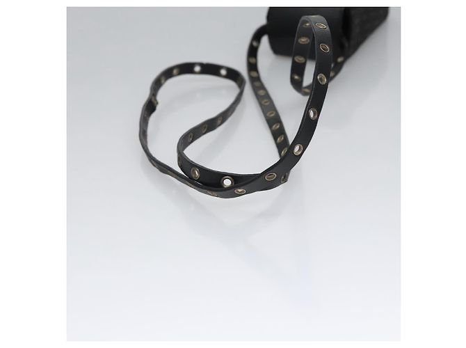 Pochette a spalla in tela Trotter Christian Dior nera Auth EC611V Nero - vista 7