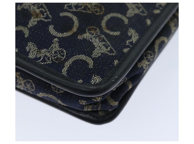 Céline Clutch in tela Macadam C di CELINE in blu Auth bs14643 Blu navy - vista 10