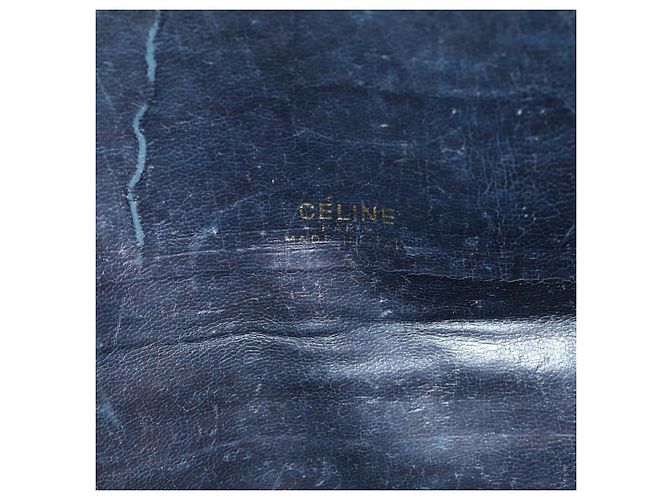 Céline Clutch in tela Macadam C di CELINE in blu Auth bs14643 Blu navy - vista 13