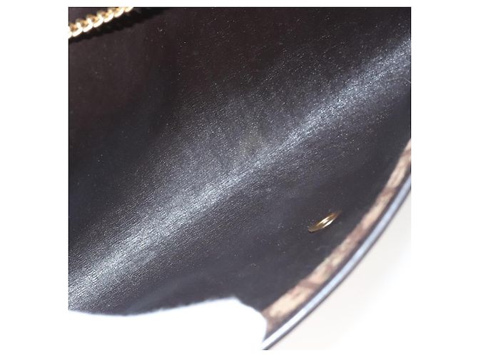 Borsa a spalla in tela Trotter Christian Dior marrone oro Auth 117785 D'oro - vista 18
