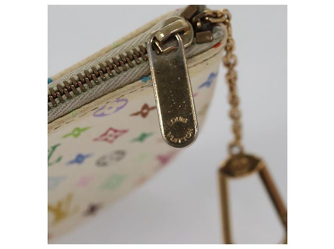 LOUIS VUITTON Pochette MM Monogram Multicolore Bianco M60028 LV Auth 110453 - vista 14