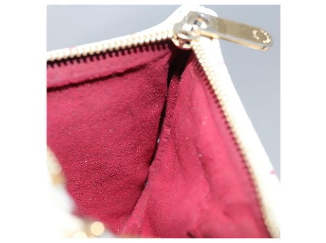 LOUIS VUITTON Pochette MM Monogram Multicolore Bianco M60028 LV Auth 110453 - vista 18