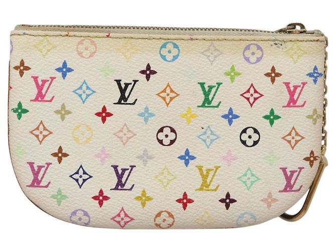 LOUIS VUITTON Pochette MM Monogram Multicolore Bianco M60028 LV Auth 110453 - vista 3