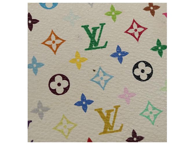 LOUIS VUITTON Pochette MM Monogram Multicolore Bianco M60028 LV Auth 110453 - vista 4
