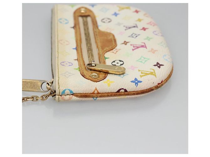 LOUIS VUITTON Pochette MM Monogram Multicolore Bianco M60028 LV Auth 110453 - vista 6
