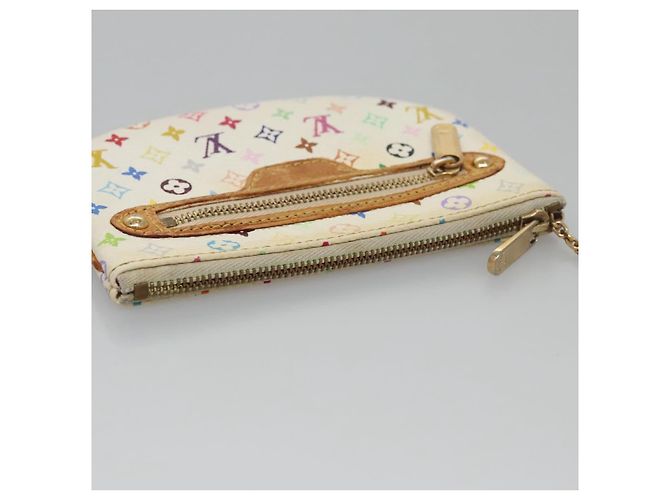 LOUIS VUITTON Pochette MM Monogram Multicolore Bianco M60028 LV Auth 110453 - vista 7