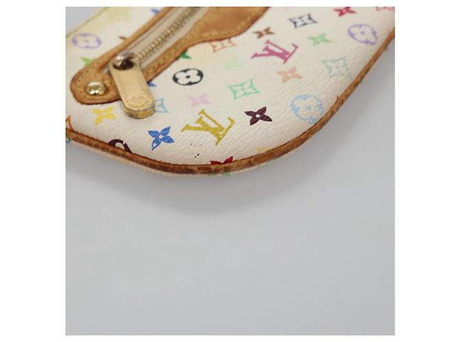 LOUIS VUITTON Pochette MM Monogram Multicolore Bianco M60028 LV Auth 110453 - vista 9