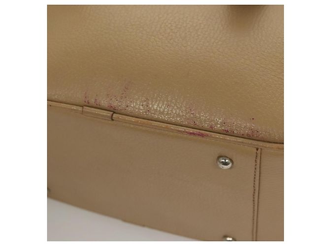Burberry Borsa a mano in pelle beige argento Auth ep9861 - vista 11