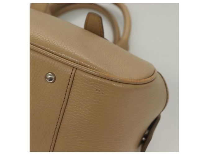 Burberry Borsa a mano in pelle beige argento Auth ep9861 - vista 15