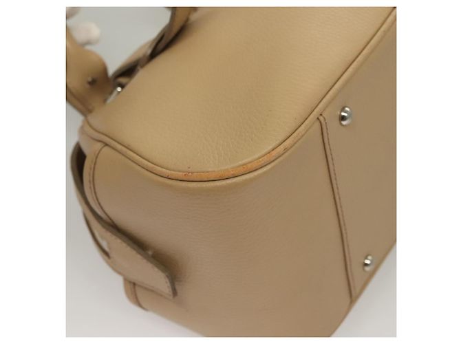Burberry Borsa a mano in pelle beige argento Auth ep9861 - vista 16