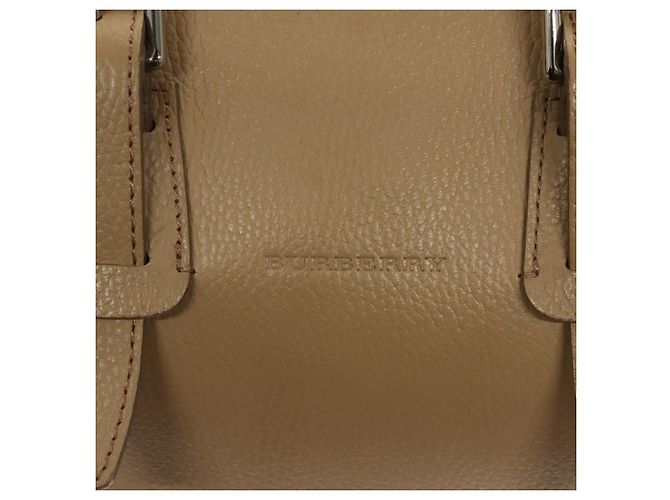 Burberry Borsa a mano in pelle beige argento Auth ep9861 - vista 17