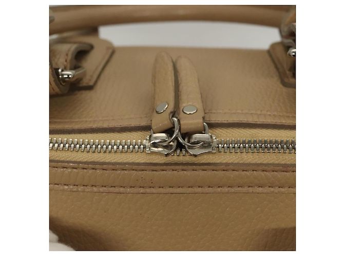 Burberry Borsa a mano in pelle beige argento Auth ep9861 - vista 18
