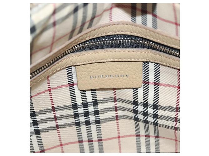 Burberry Borsa a mano in pelle beige argento Auth ep9861 - vista 19