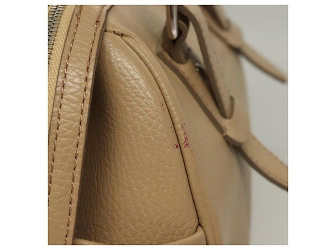 Burberry Borsa a mano in pelle beige argento Auth ep9861 - vista 5
