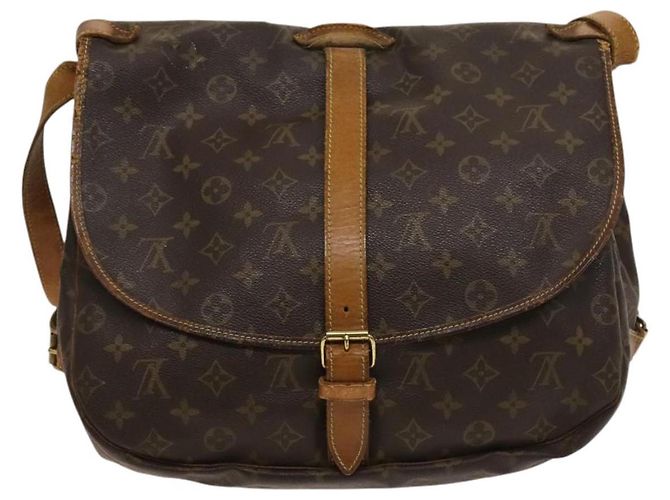 LOUIS VUITTON Borsa a Spalla Monogram Saumur 30 M42256 LV Auth 131254 Monogramma - vista 2