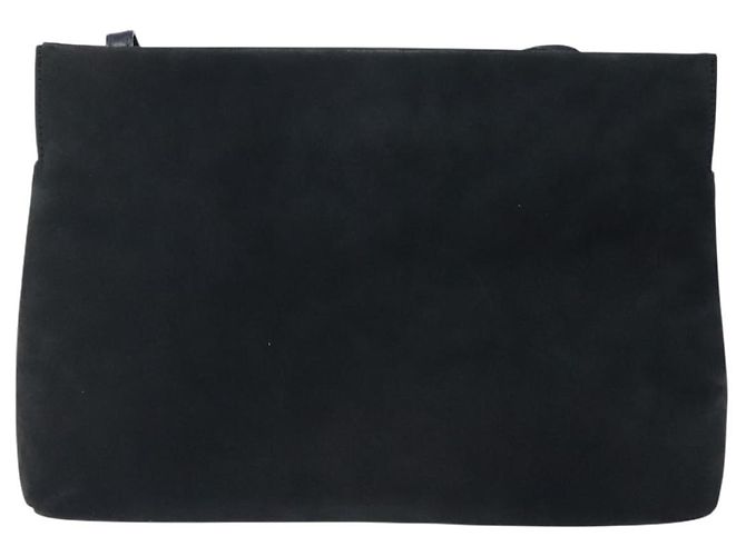 Borsa a Spalla Vala in Camoscio Blu Navy e Oro di Salvatore Ferragamo Auth bs27829 D'oro - vista 2