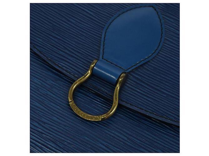LOUIS VUITTON Borsa a Spalla Epi Saint Cloud GM Blu Toledo M52195 LV Auth ep8466 - vista 14