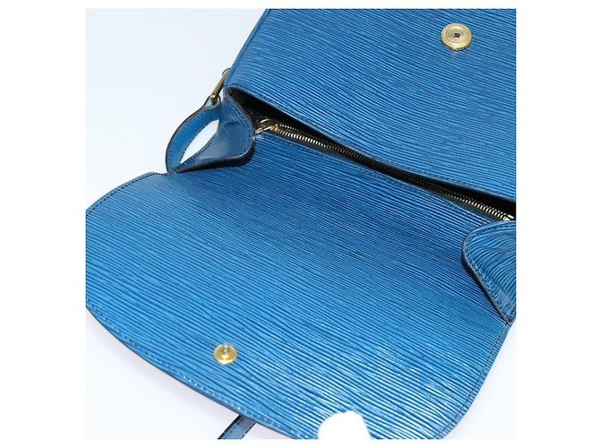LOUIS VUITTON Borsa a Spalla Epi Saint Cloud GM Blu Toledo M52195 LV Auth ep8466 - vista 15