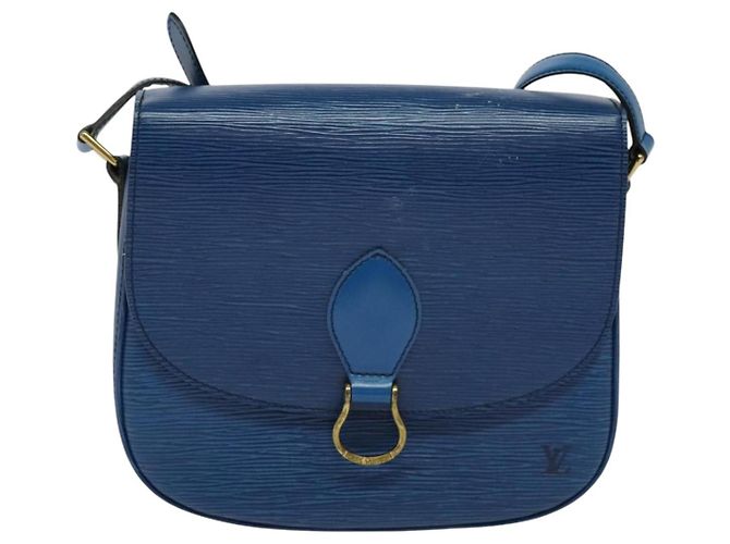 LOUIS VUITTON Borsa a Spalla Epi Saint Cloud GM Blu Toledo M52195 LV Auth ep8466 - vista 2